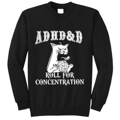 Adhd Dnd Cat Sweatshirt