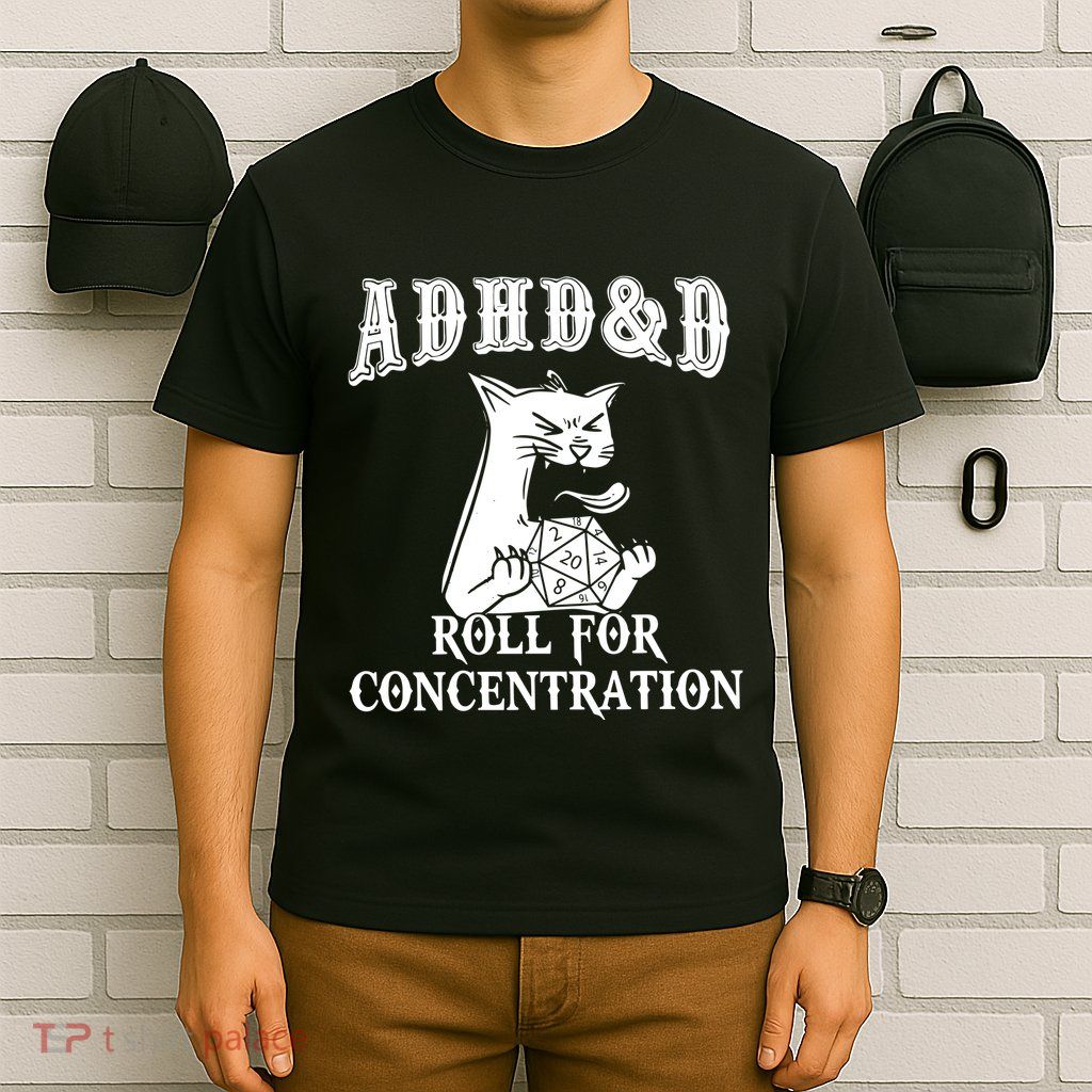 Adhd Dnd Cat T-Shirt