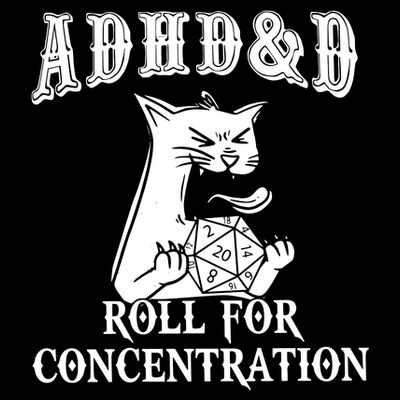Adhd Dnd Cat T-Shirt