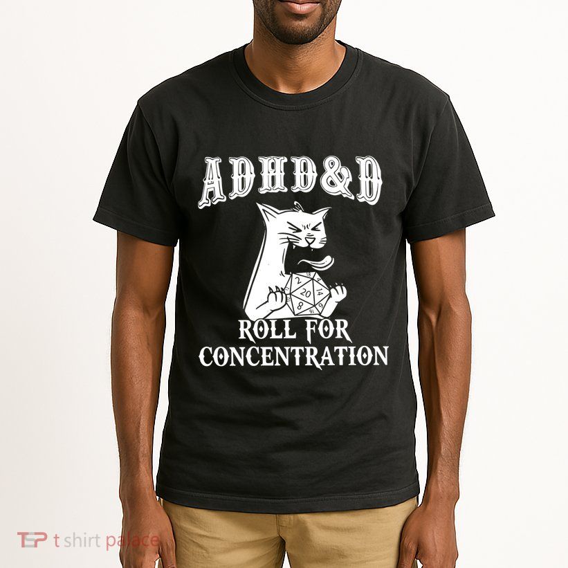 Adhd Dnd Cat Tall T-Shirt
