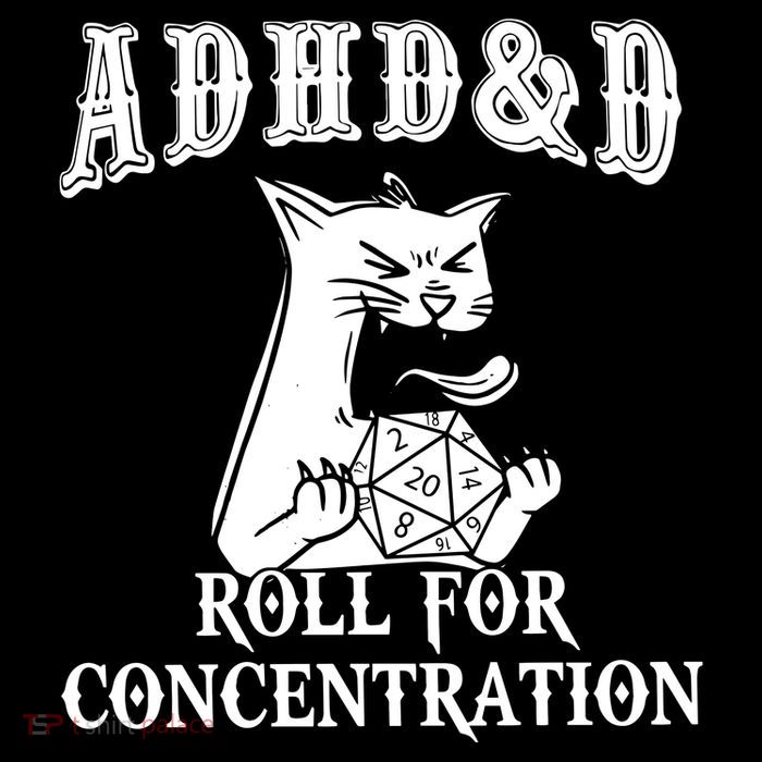 Adhd Dnd Cat Backpack