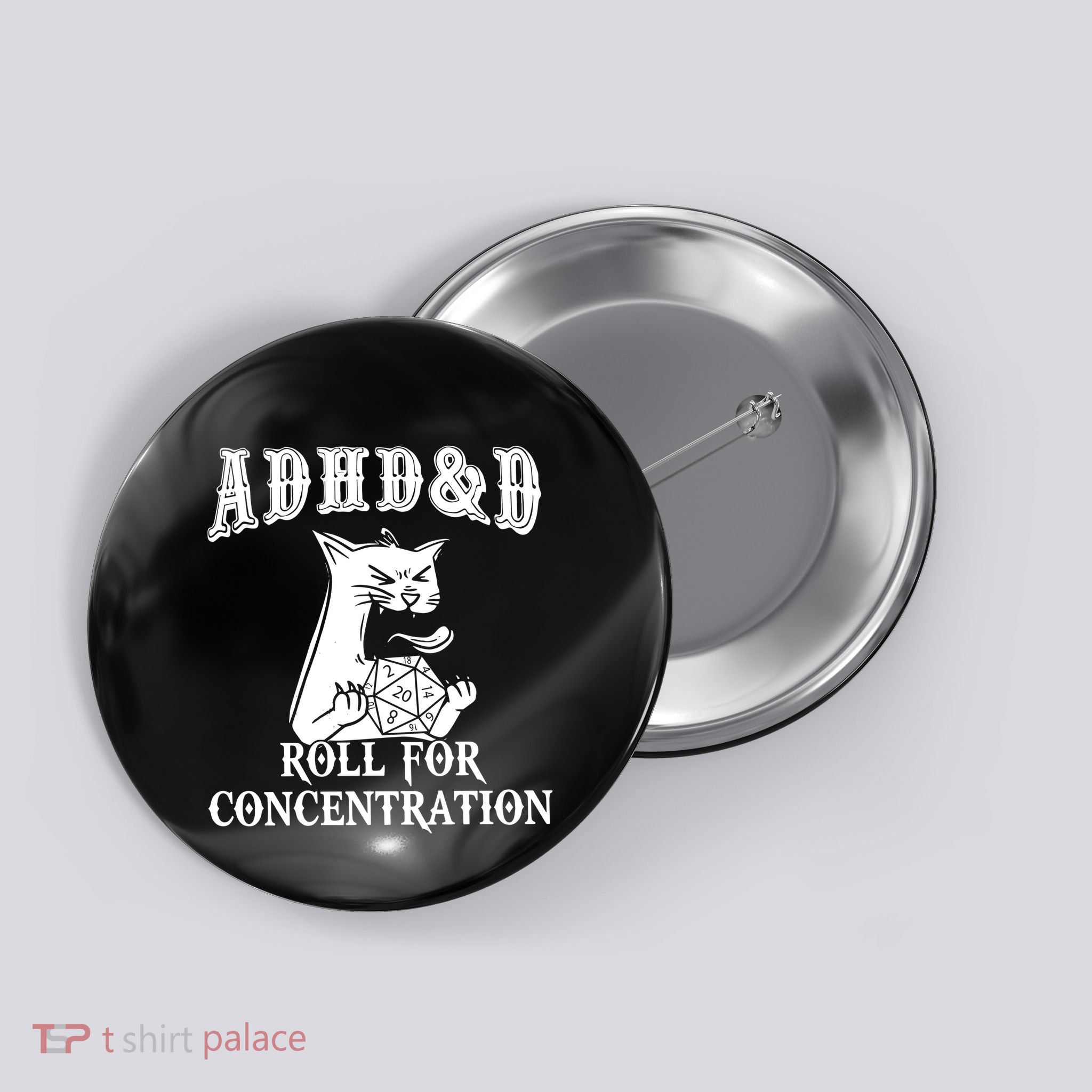 Adhd Dnd Cat Button