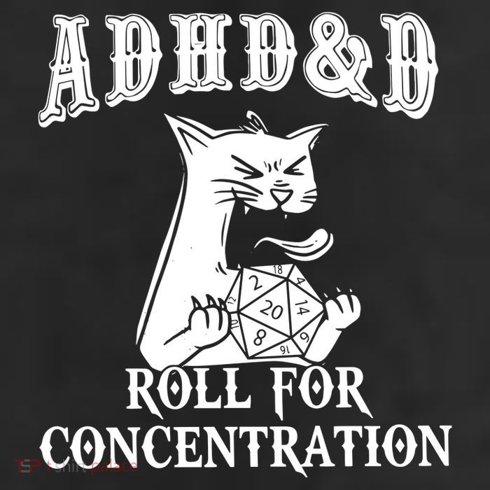 Adhd Dnd Cat 11oz C Handle Ceramic Mug