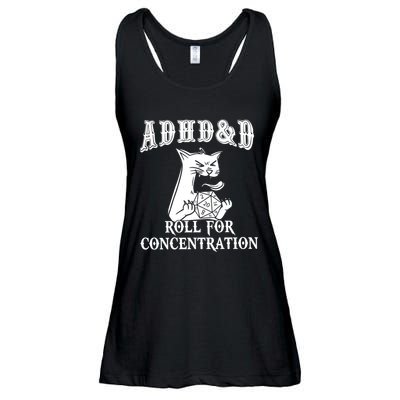 Adhd Dnd Cat Ladies Essential Flowy Tank