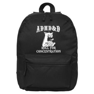 Adhd Dnd Cat 16 in Basic Backpack