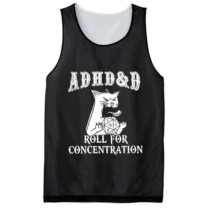 Adhd Dnd Cat Mesh Reversible Basketball Jersey Tank