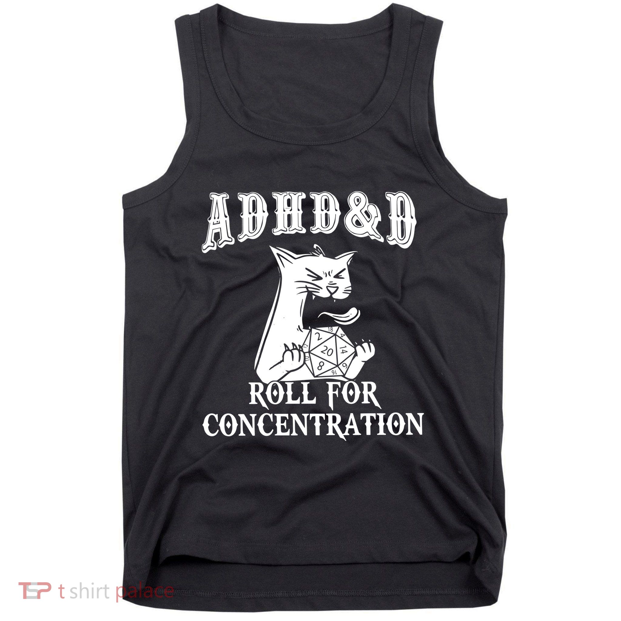 Adhd Dnd Cat Tank Top