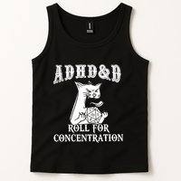 Adhd Dnd Cat Tank Top