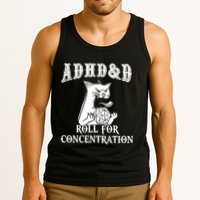 Adhd Dnd Cat Tank Top