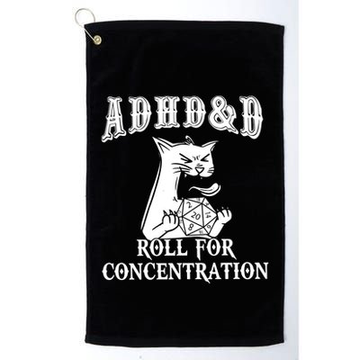 Adhd Dnd Cat Golf Towel