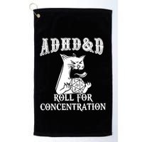 Adhd Dnd Cat Golf Towel