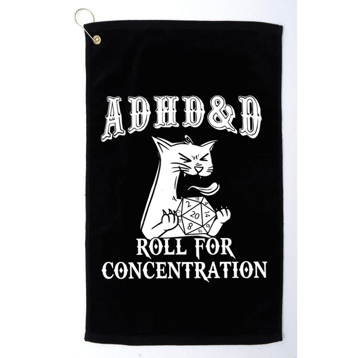 Adhd Dnd Cat Golf Towel