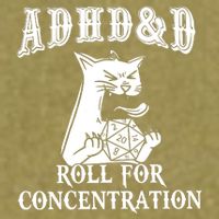 Adhd Dnd Cat Garment-Dyed Women's Muscle Tee