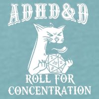 Adhd Dnd Cat Sueded Cloud Jersey T-Shirt