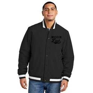 Awesome Dad Coolest Dad Funny Gift Insulated Varsity Jacket