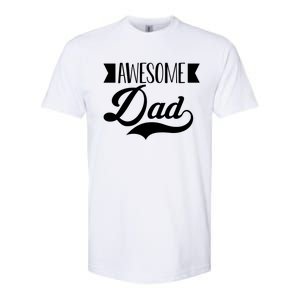 Awesome Dad Coolest Dad Funny Gift Softstyle CVC T-Shirt