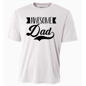 Awesome Dad Coolest Dad Funny Gift Cooling Performance Crew T-Shirt