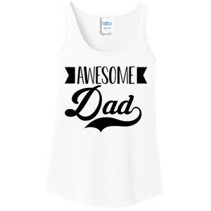 Awesome Dad Coolest Dad Funny Gift Ladies Essential Tank