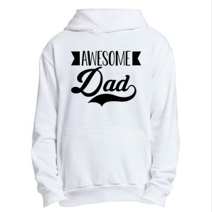 Awesome Dad Coolest Dad Funny Gift Urban Pullover Hoodie