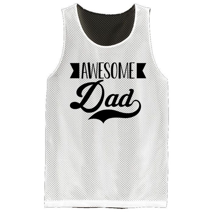 Awesome Dad Coolest Dad Funny Gift Mesh Reversible Basketball Jersey Tank