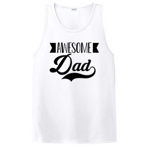 Awesome Dad Coolest Dad Funny Gift PosiCharge Competitor Tank