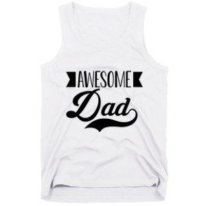 Awesome Dad Coolest Dad Funny Gift Tank Top