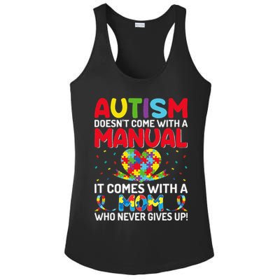Autism Doesn't Come With A Manual Autism Awareness Support Ladies PosiCharge Competitor Racerback Tank