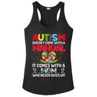 Autism Doesn't Come With A Manual Autism Awareness Support Ladies PosiCharge Competitor Racerback Tank