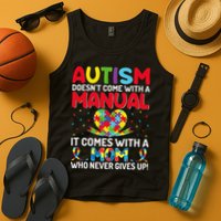 Autism Doesn't Come With A Manual Autism Awareness Support Tank Top