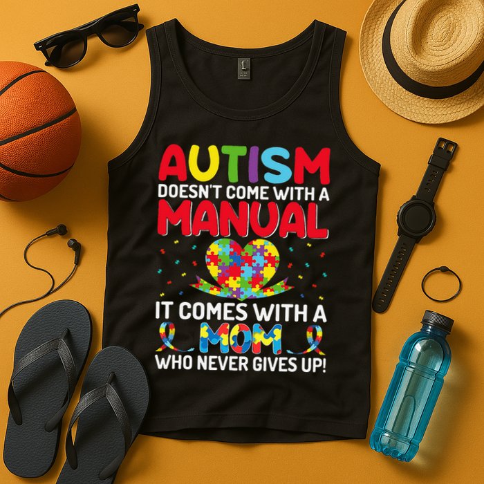 Autism Doesn't Come With A Manual Autism Awareness Support Tank Top