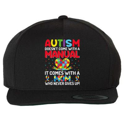 Autism Doesn't Come With A Manual Autism Awareness Support Wool Snapback Cap