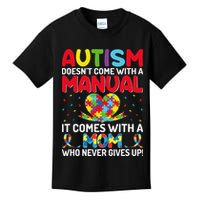 Autism Doesn't Come With A Manual Autism Awareness Support Kids T-Shirt
