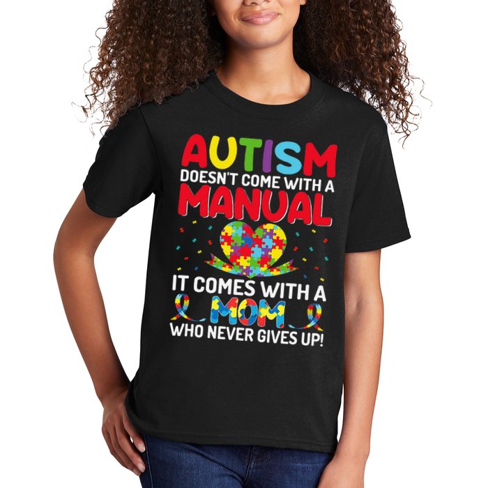 Autism Doesn't Come With A Manual Autism Awareness Support Kids T-Shirt