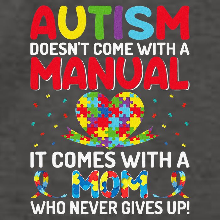 Autism Doesn't Come With A Manual Autism Awareness Support Vector Backpack