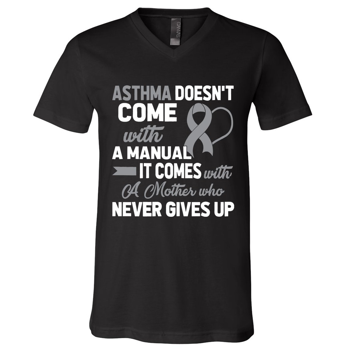 Asthma Doesn't Come With A Manual A Mother V-Neck T-Shirt