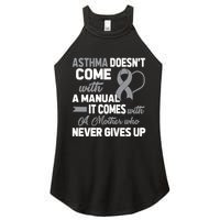 Asthma Doesn't Come With A Manual A Mother Women's Perfect Tri Rocker Tank