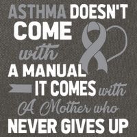 Asthma Doesn't Come With A Manual A Mother Cotton Canvas Backpack