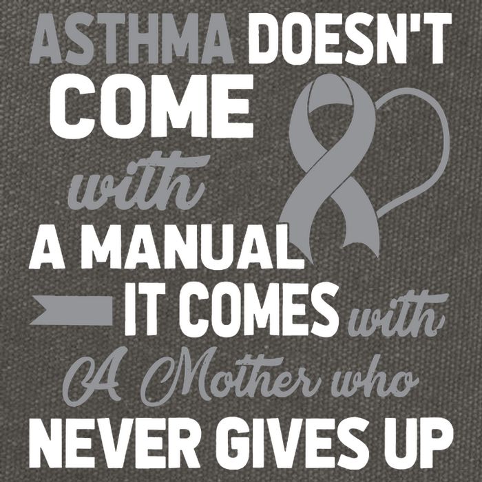 Asthma Doesn't Come With A Manual A Mother Cotton Canvas Backpack