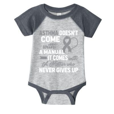 Asthma Doesn't Come With A Manual A Mother Infant Baby Jersey Bodysuit