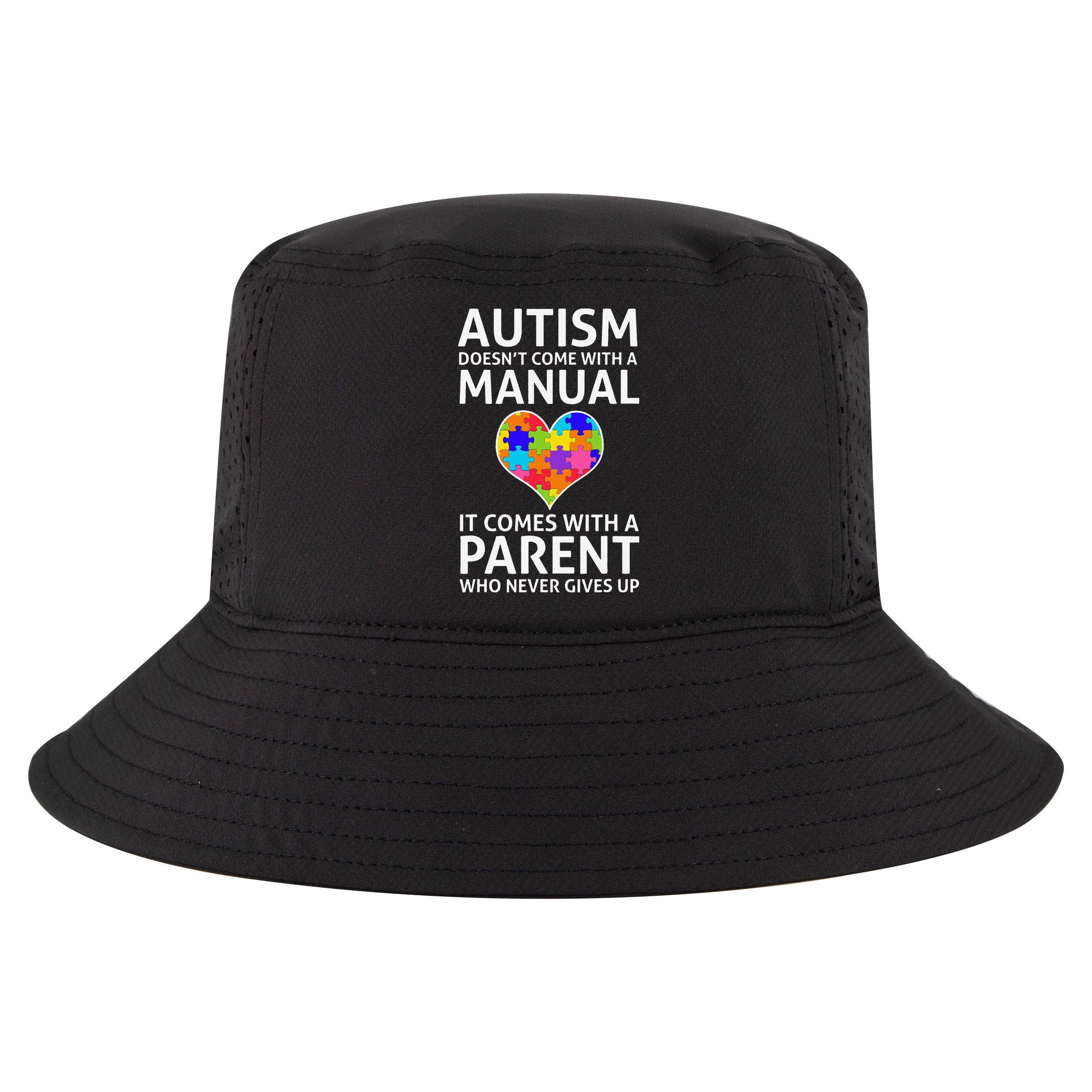 Autism Doesn't Come With A Manual Autism Mom Dad Cool Comfort Performance Bucket Hat