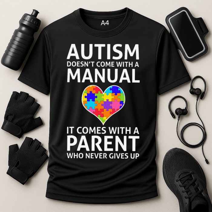 Autism Doesn't Come With A Manual Autism Mom Dad Performance Shirt