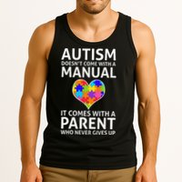 Autism Doesn't Come With A Manual Autism Mom Dad Tank Top