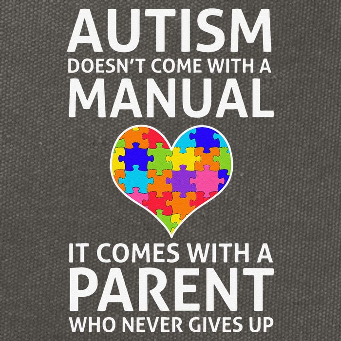 Autism Doesn't Come With A Manual Autism Mom Dad Cotton Canvas Backpack
