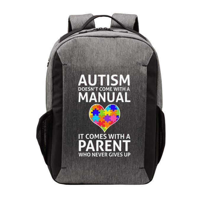 Autism Doesn't Come With A Manual Autism Mom Dad Vector Backpack
