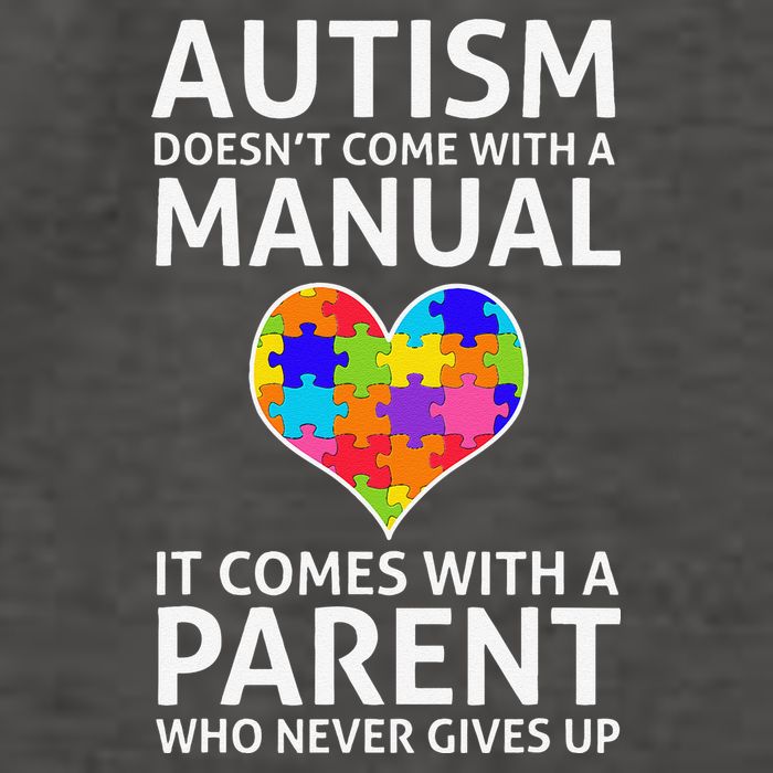 Autism Doesn't Come With A Manual Autism Mom Dad Vector Backpack