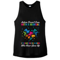 Autism DoesnT Come With A Ual It Comes With A Mom Asd Funny Gift Ladies PosiCharge Tri-Blend Wicking Tank
