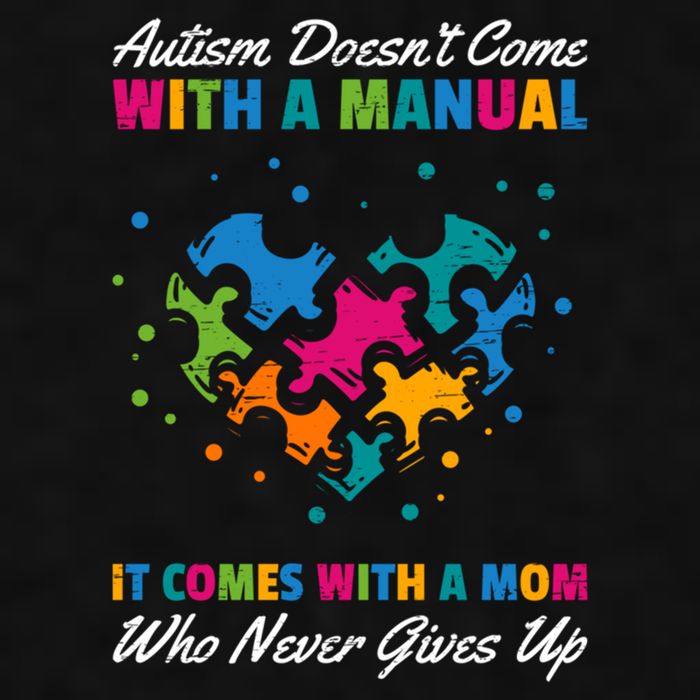 Autism DoesnT Come With A Ual It Comes With A Mom Asd Funny Gift Ladies PosiCharge Tri-Blend Wicking Tank