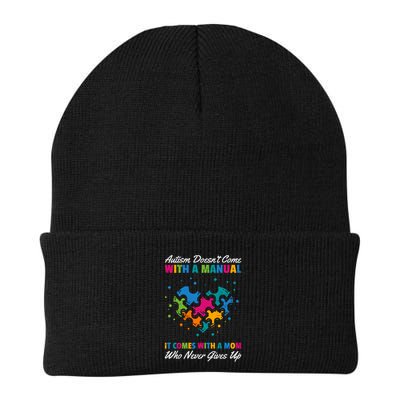 Autism DoesnT Come With A Ual It Comes With A Mom Asd Funny Gift Beanie