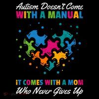 Autism DoesnT Come With A Ual It Comes With A Mom Asd Funny Gift Flatbill Hat
