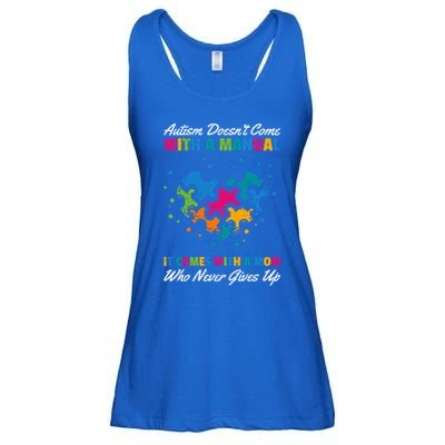 Autism DoesnT Come With A Ual It Comes With A Mom Asd Funny Gift Ladies Essential Flowy Tank